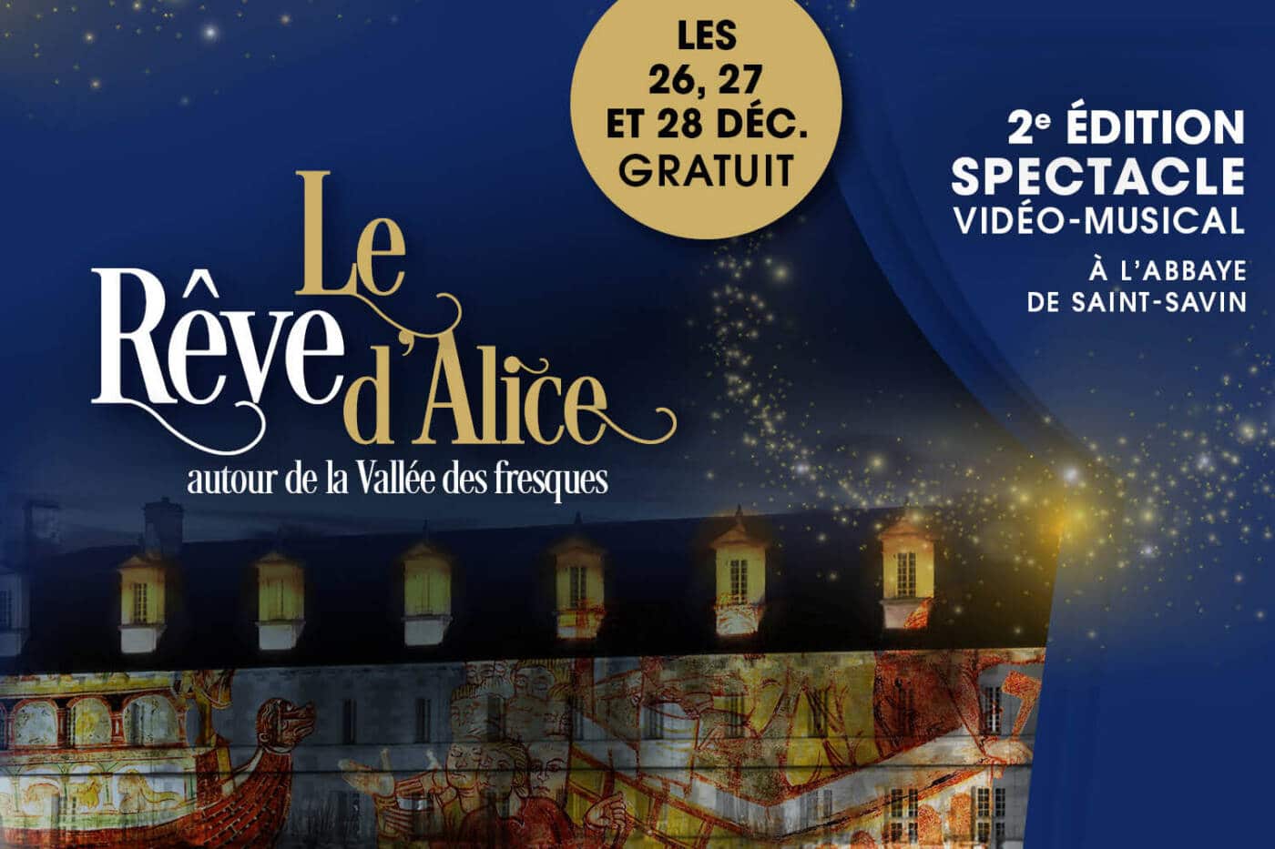 Le rêve d'Alice à l'Abbaye de Saint Savin