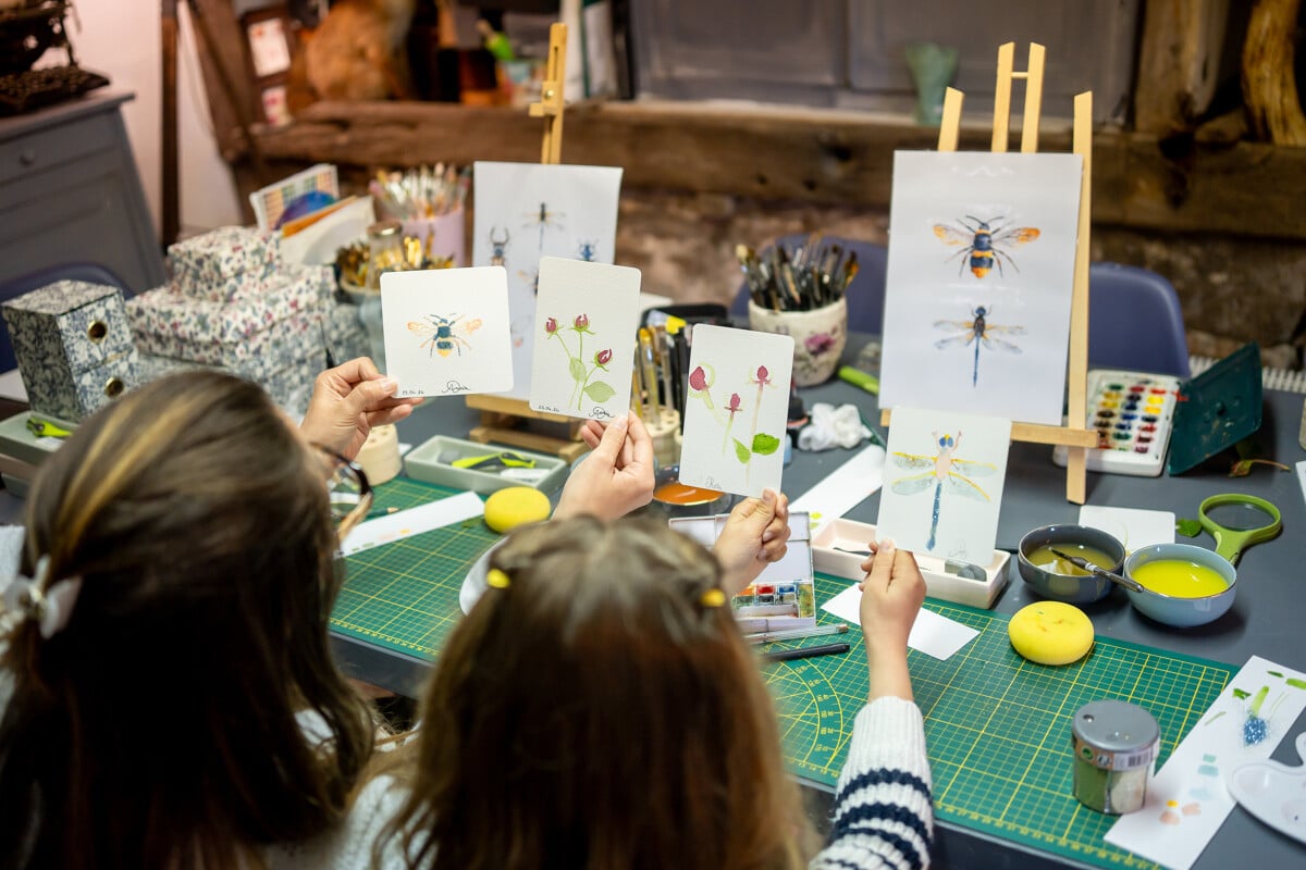 Atelier d'aquarelle botanique à Voulême