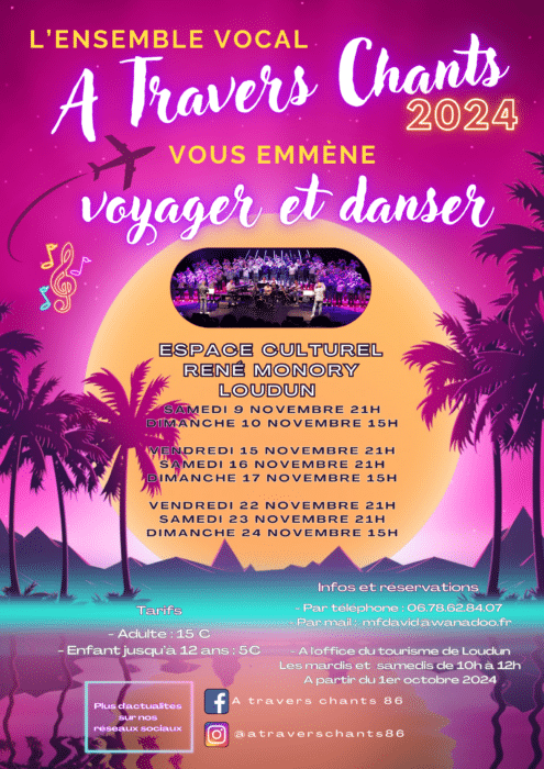 affiche 2024 a travers chants - Tourisme Vienne