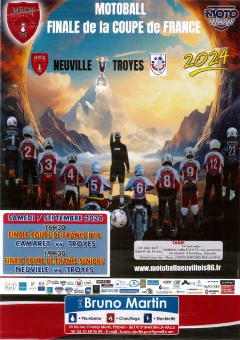 affiche motoball - Tourisme Vienne